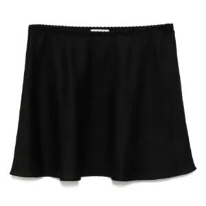 Reformation Black Brandy Mini Skirt